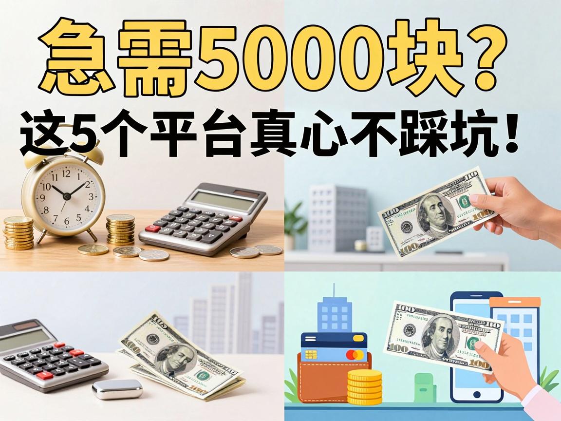 急需5000块？这5个平台真心不踩坑，亲测精选！