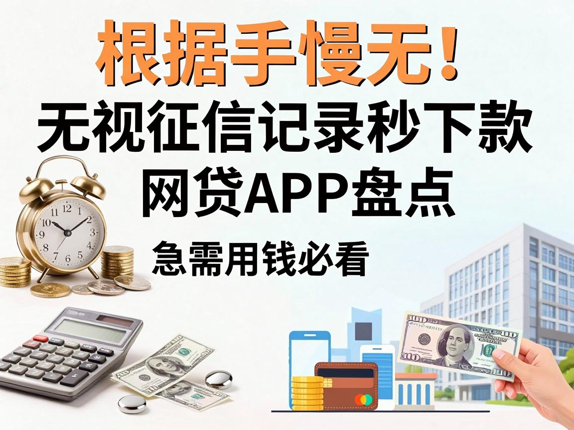 手慢无！无视征信记录秒下款的网贷APP盘点，急需用钱必看