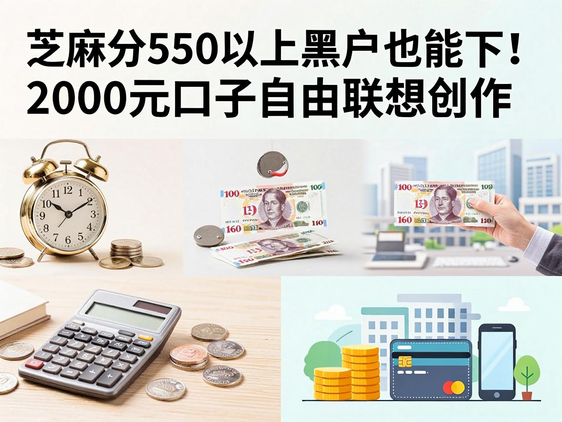 芝麻分550以上黑户也能下！2026亲测精选5个2000元口子