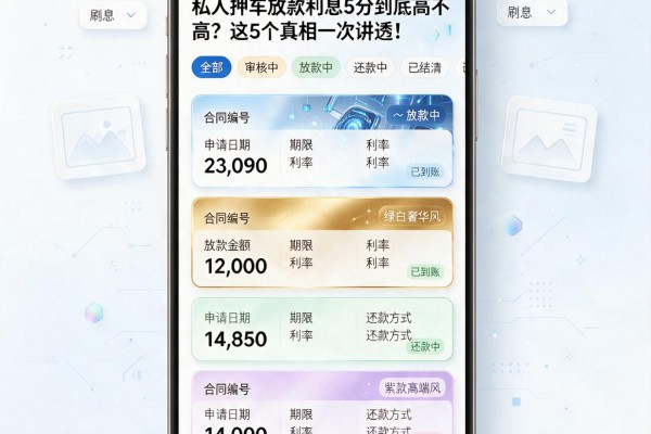 私人押车放款利息5分到底高不高？这5个真相一次讲透！