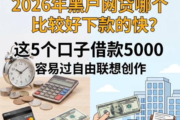 黑户必看！2026年黑户网贷哪个比较好下款的快？这5个口子借款5000容易过