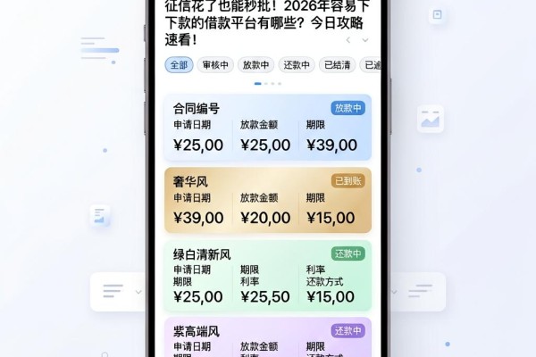 征信花了也能秒批！2026年容易下款的借款平台有哪些？今日攻略速看！