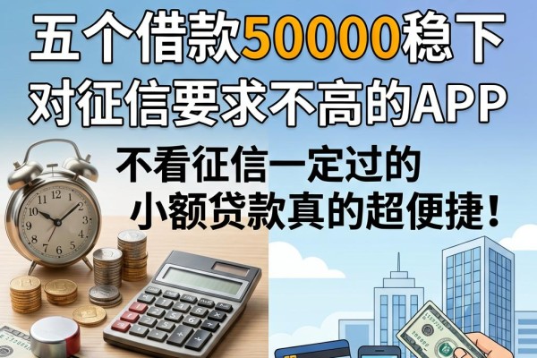 2026超实用攻略：五个借款50000稳下、对征信要求不高的APP，不看征信一定过的小额贷款真的超便捷！