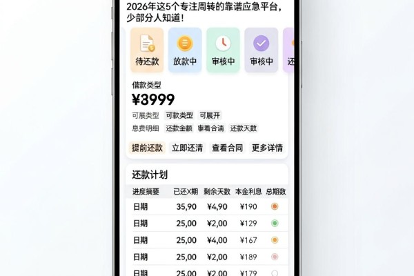 微信里面哪个借钱平台正规的？2026年这5个专注周转的靠谱应急平台，少部分人知道！