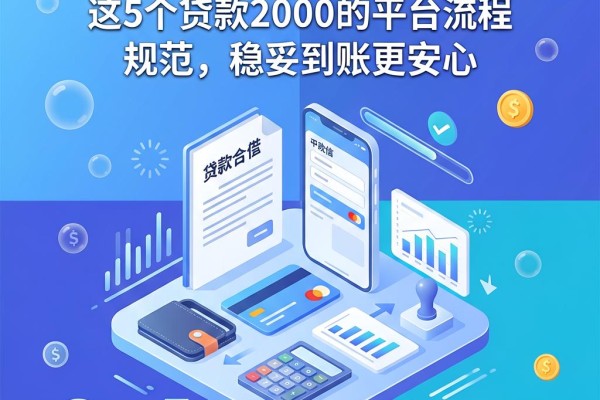 微信正规借钱平台有哪些？这5个贷款2000的平台流程规范，稳妥到账更安心