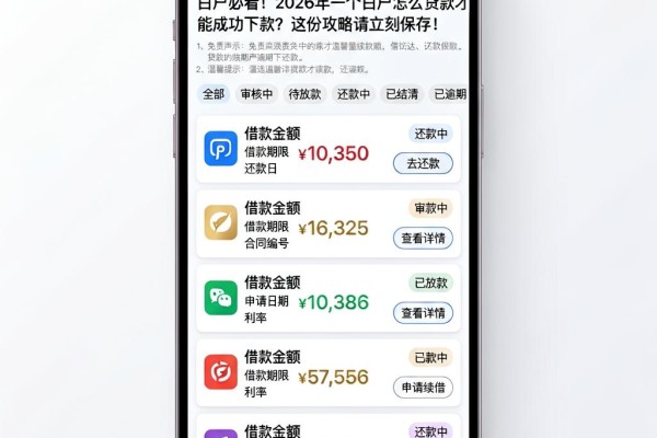 白户必看！2026年一个白户怎么贷款才能成功下款？这份攻略请立刻保存！