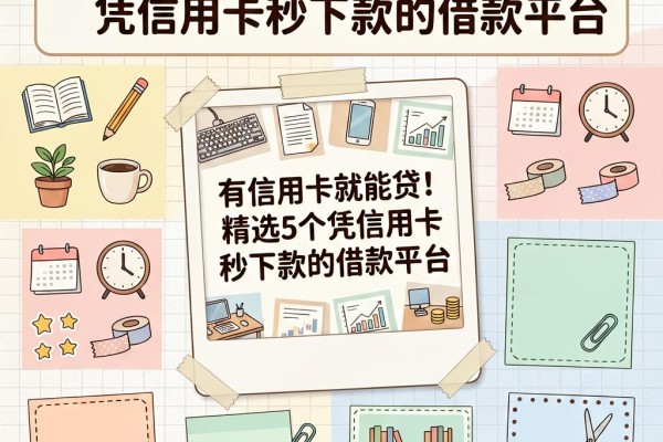 有信用卡就能贷！精选5个凭信用卡秒下款的借款平台