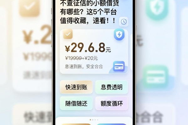 不查征信的小额借贷有哪些？这5个平台值得收藏，速看！