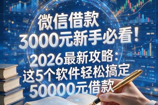 微信借款3000元新手必看！2026最新攻略：这5个软件轻松搞定50000元借款