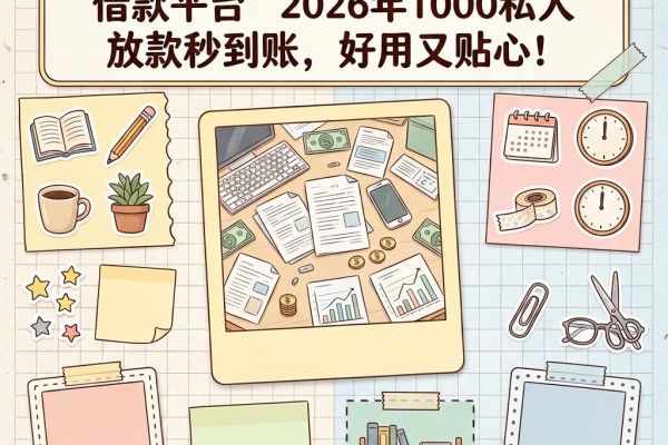 急用钱别慌！这5个18岁大学生借款平台2026年1000私人放款秒到账，好用又贴心