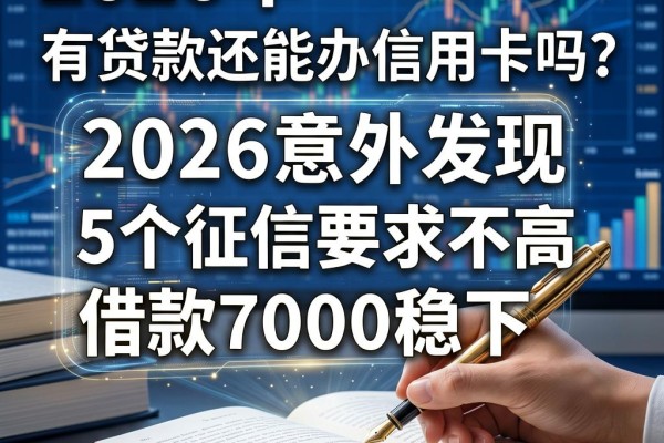 有贷款还能办信用卡吗？2026意外发现5个征信要求不高、借款7000稳下的口子