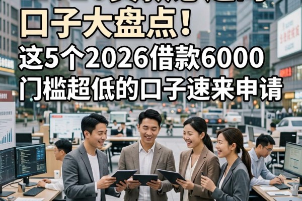2026贷款必过的口子大盘点！这5个2026借款6000门槛超低的口子速来申请