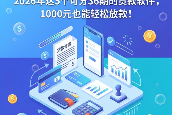错过别后悔！2026年这5个可分36期的贷款软件，1000元也能轻松放款