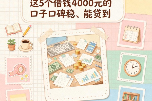 严重逾期也能秒下款！这5个借钱4000元的口子口碑稳、能贷到