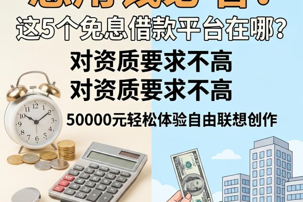 急用钱必看！4月实锤：这5个免息借款平台在哪？对资质要求不高，50000元轻松体验