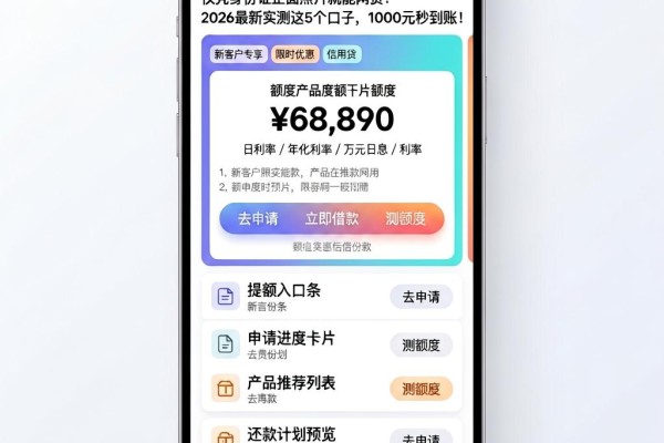 仅凭身份证正面照片就能网贷？2026最新实测这5个口子，1000元秒到账！