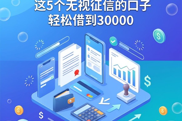 不看征信能贷5万的贷款！这5个无视征信的口子轻松借到30000