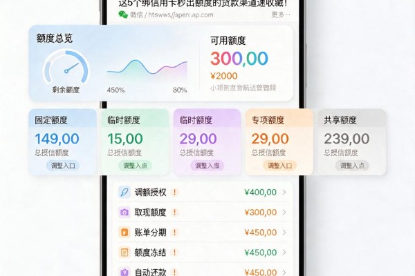 微信包下5000的口子来了！2026刚更新，这5个绑信用卡秒出额度的贷款渠道速收藏
