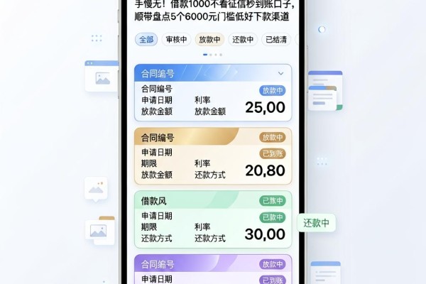 手慢无！借款1000不看征信秒到账口子，顺带盘点5个6000元门槛低好下款渠道