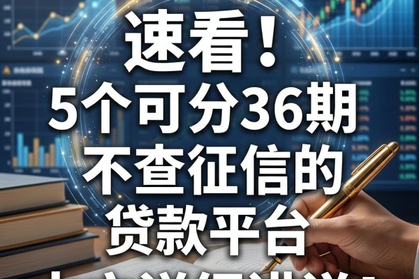 速看！5个可分36期且不查征信的贷款平台，本文详细讲说！