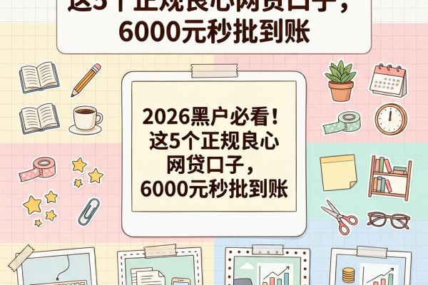 2026黑户必看！这5个正规良心网贷口子，6000元秒批到账
