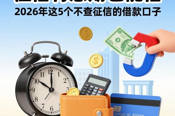 征信有逾期也能借！2026年这5个不查征信的借款口子，短期缺钱速看