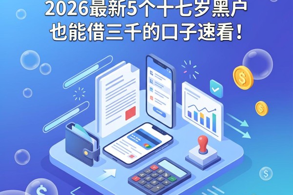 黑户满十七岁可以在哪借钱？2026最新5个十七岁黑户也能借三千的口子速看