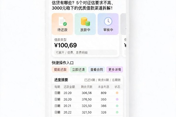 黑户必看！2026年容易借到钱的小额信贷有哪些？5个对征信要求不高、3000元稳下的优质借款渠道拆解