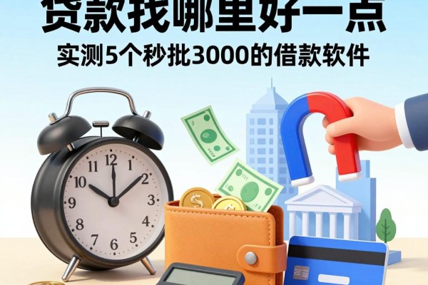 2026年急用钱必看！贷款找哪里好一点？实测5个秒批3000的借款软件！