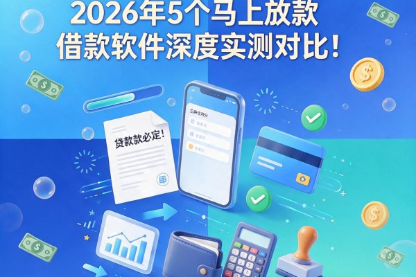 芝麻信用分可贷款必看！2026年5个马上放款借款软件深度实测对比