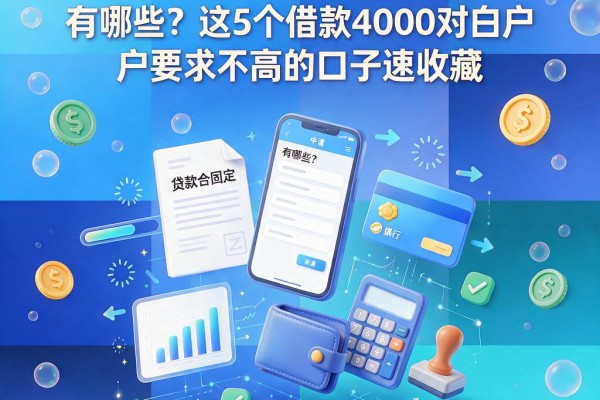 白户必看！2026正规贷款平台有哪些？这5个借款4000对白户要求不高的口子速收藏