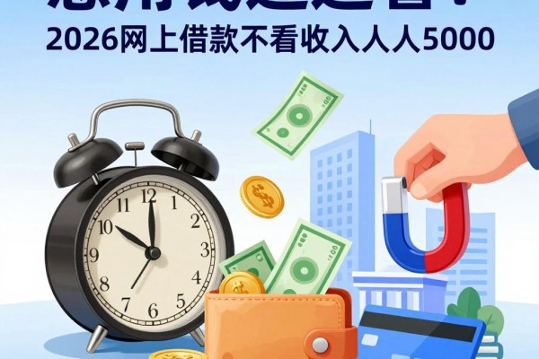 急用钱速看！2026网上借款不看收入人人5000，这5个应急周转平台别错过