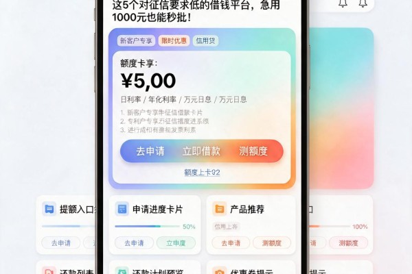 不查大数据秒下款的平台2026最新盘点！这5个对征信要求低的借钱平台，急用1000元也能秒批
