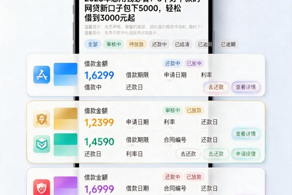 2026年急用钱必看！5个好下款的网贷新口子包下5000，轻松借到3000元起