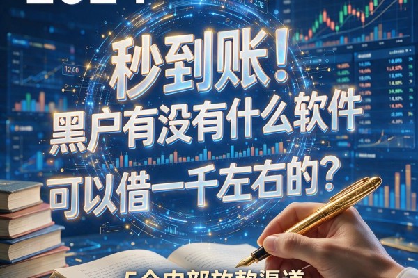 秒到账！黑户有没有什么软件可以借一千左右的？这5个内部放款渠道2026年依然给力