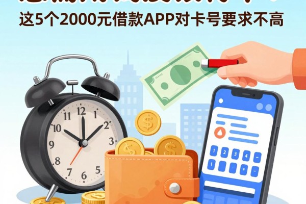 急需用钱但没银行卡？这5个2000元借款APP对卡号要求不高，什么贷款不需要银行卡号都在这了