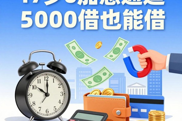 征信有逾期？17岁急用钱必看！2026加急通道这5个借钱软件，5000元也能借！