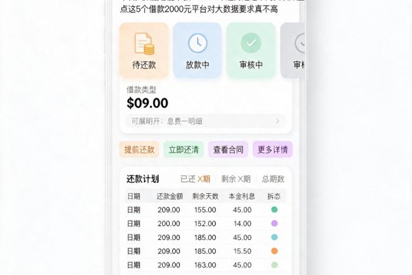不看大数据也能下款！2026年超高通过率网贷软件盘点，这5个借款2000元平台对大数据要求真不高