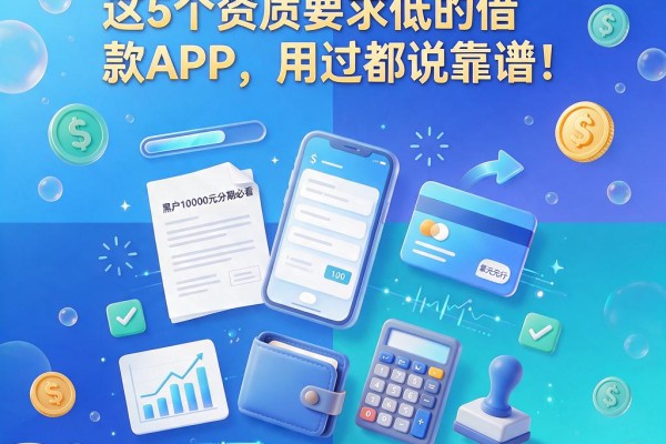 黑户10000元分期必看！这5个资质要求低的借款APP，用过都说靠谱