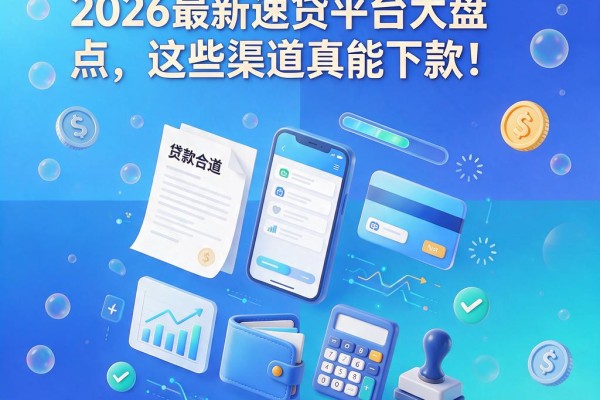 征信不好也能贷款？2026最新速贷平台大盘点，这些渠道真能下款！