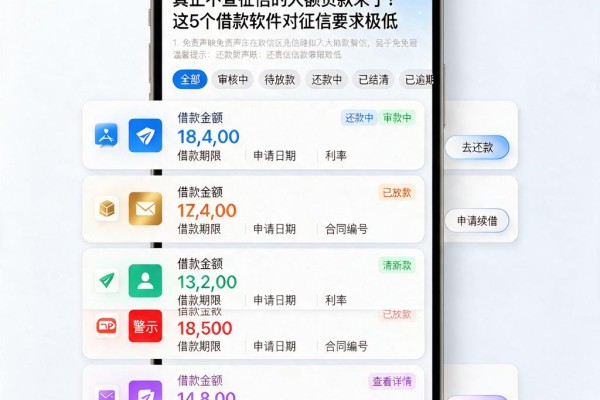 真正不查征信的大额贷款来了！这5个借款软件对征信要求极低