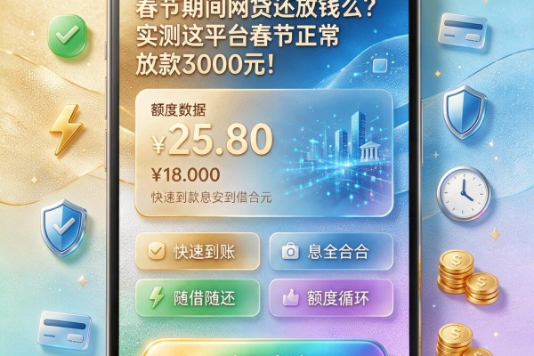 春节期间网贷还放钱么？实测这平台春节正常放款3000元！