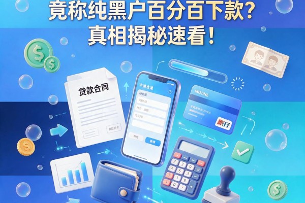 紧急曝光！这5个网贷口子竟称纯黑户百分百下款？真相揭秘速看！