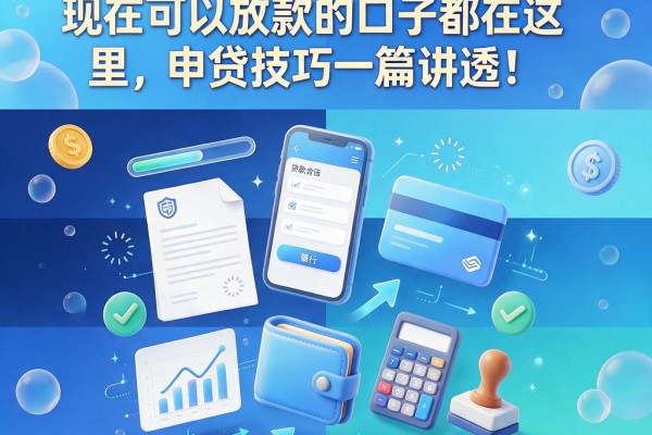 2026最新整理！现在可以放款的口子都在这里，申贷技巧一篇讲透！