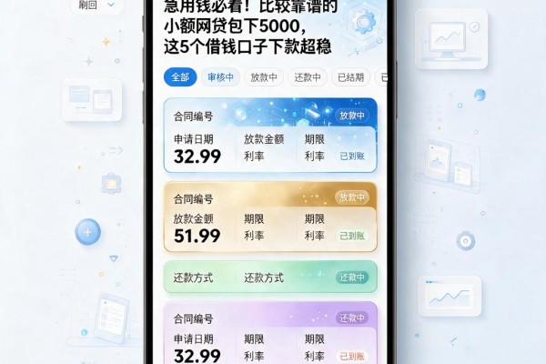 急用钱必看！比较靠谱的小额网贷包下5000，这5个借钱口子下款超稳