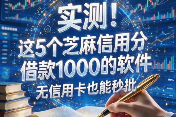 实测！这5个芝麻信用分借款1000的软件，无信用卡也能秒批
