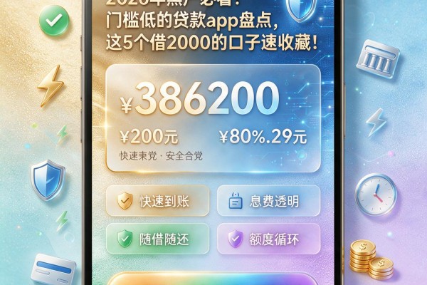 2026年黑户必看！门槛低的贷款app盘点，这5个借2000的口子速收藏