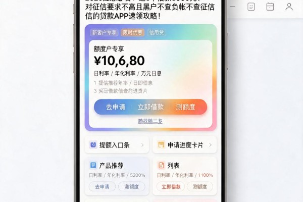 2026应急必看！这5个借款3000元、对征信要求不高且黑户不查负帐不查征信的贷款APP速领攻略