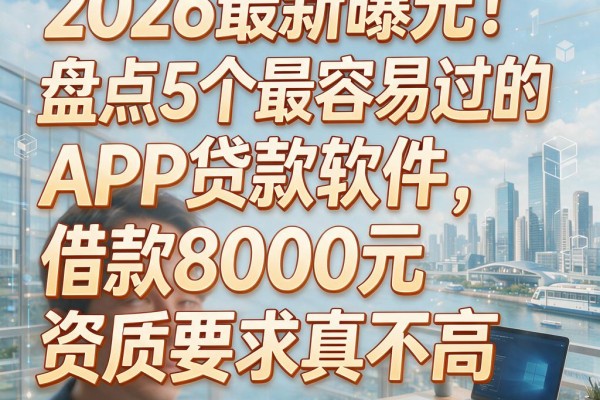 2026最新曝光！盘点5个最容易过的APP贷款软件，借款8000元资质要求真不高
