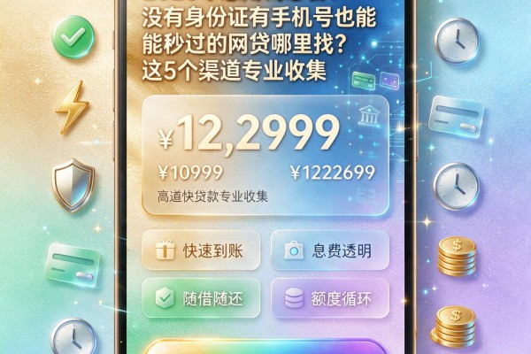 2026年急用钱必看！没有身份证有手机号也能秒过的网贷哪里找？这5个渠道专业收集
